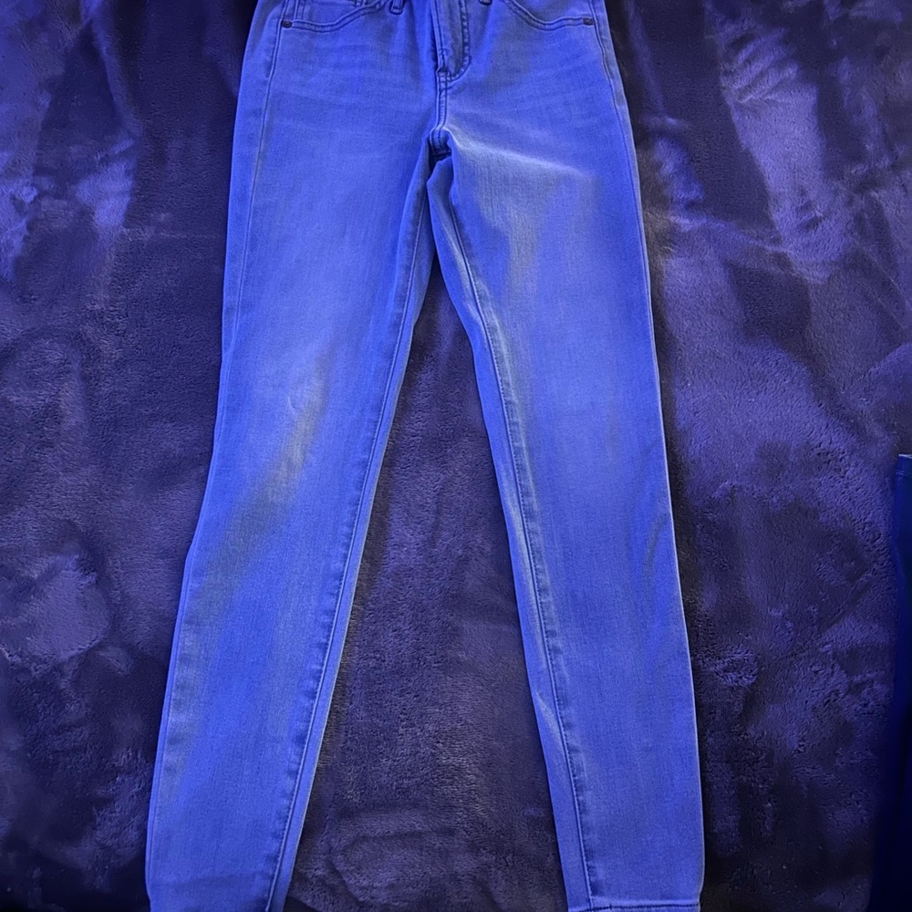 Express Women's Vibrant Blue Skinny Jeans